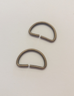Polokroužek staromosaz 2,5 cm