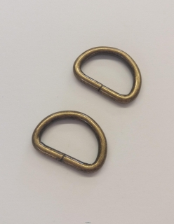 Polokroužek staromosaz 2,5cm
